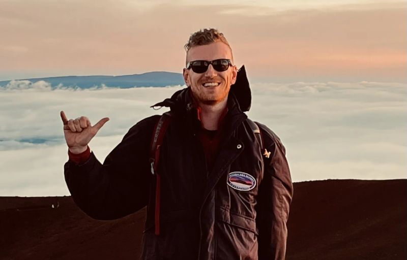 Shaka on Mauna Kea